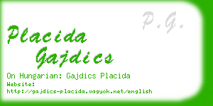 placida gajdics business card